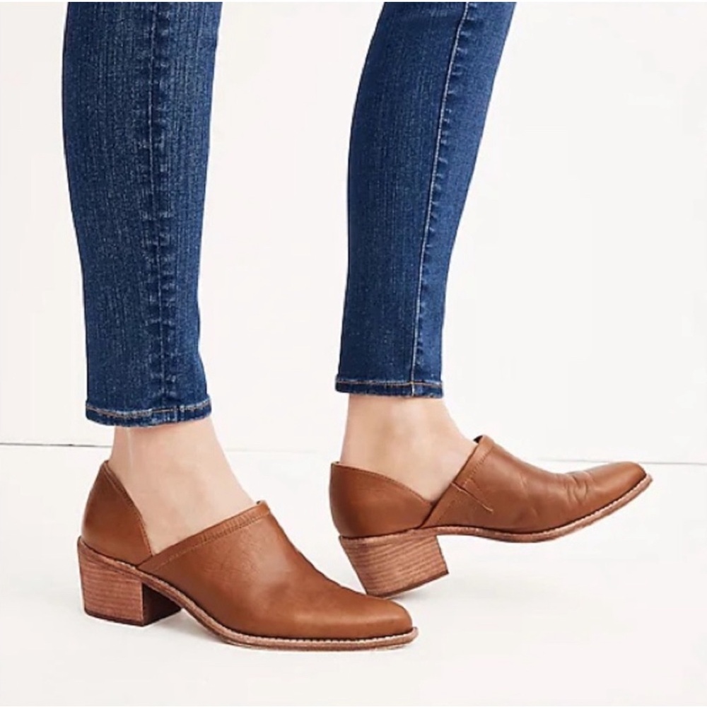 Madewell Brady Lowcut Bootie in English Saddle, Size 5